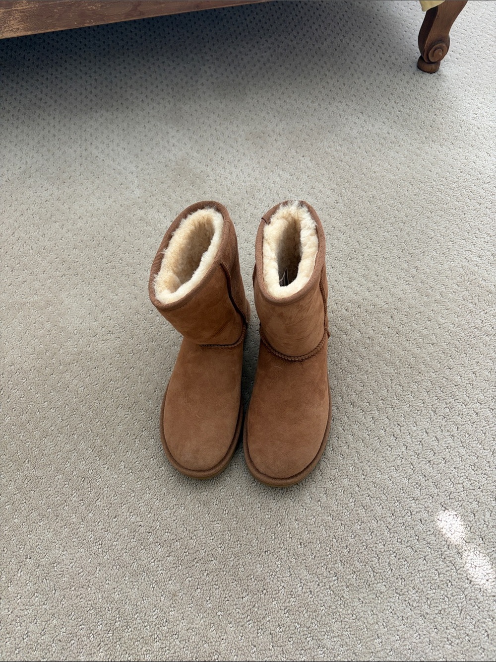 UGG Classic Short Shearling Boot in Chestnut Brown